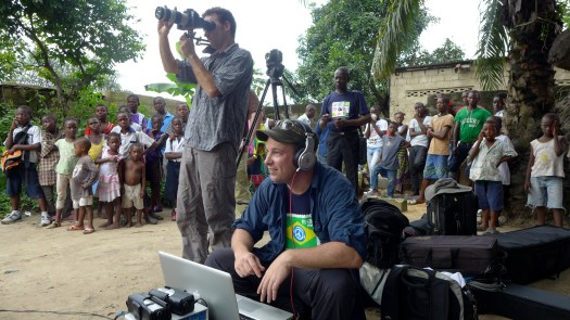 Mark Johnson, the founder of Play for Change, in Congo